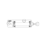 Pneumatic double acting cylinder